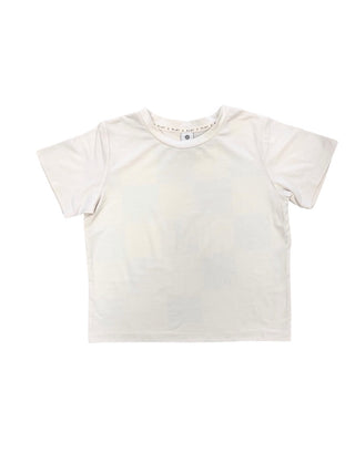 Play by Rylee + Cru Cream t-shirt, 8-9 years