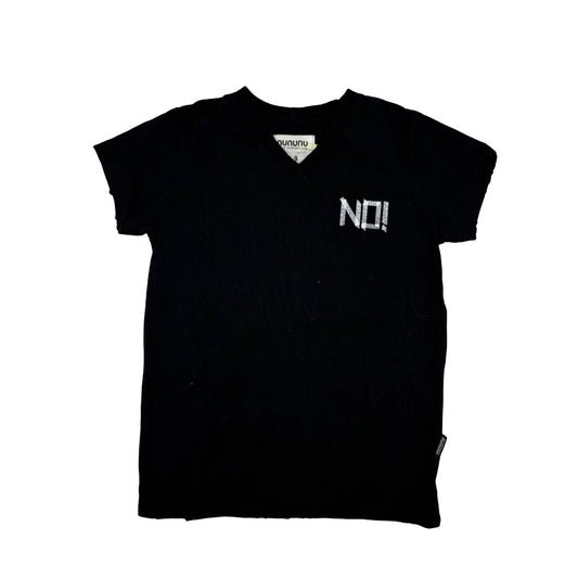 Nununu Black NO tshirt, 8-9 Years