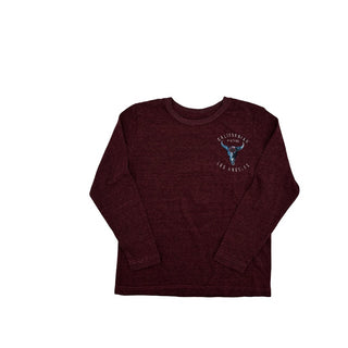 California Vintage  Burgundy long sleeve , 4 Years