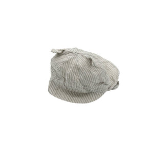 Hutteli Hut linen stripped hat, 9-12 months