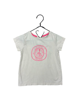 Jacadi Pink T-Shirt with Hot Pink Graphic, 4 years