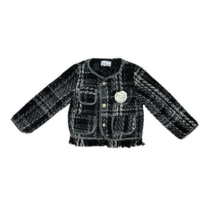 Le Mo Mo Black and White Tweed Jacket, 4 years