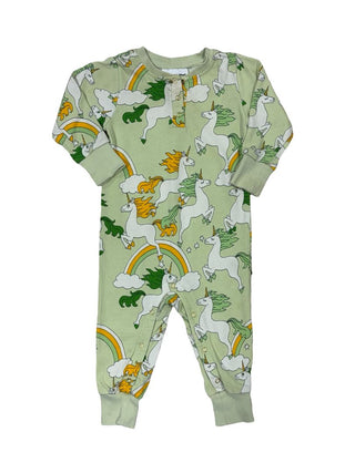 Mini Rodini Unicorn playsuit, 12-18 months