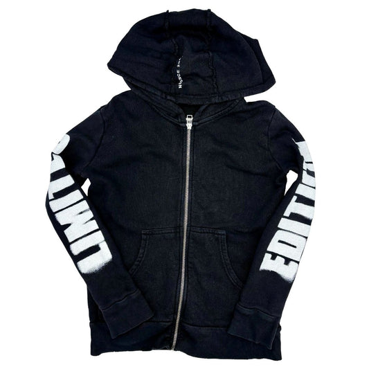 Nununu black Limited Edition zip up, 8-9 years