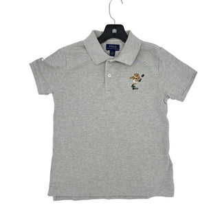 Ralph Lauren grey w/rugby bear collared shirt, 7 years