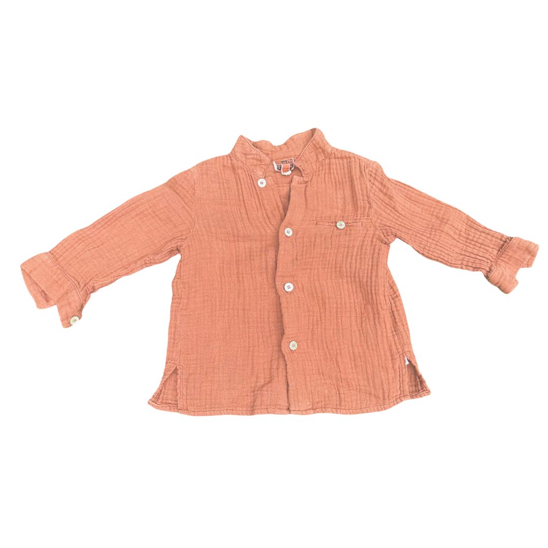 Bonton gauze shirt, 12 months