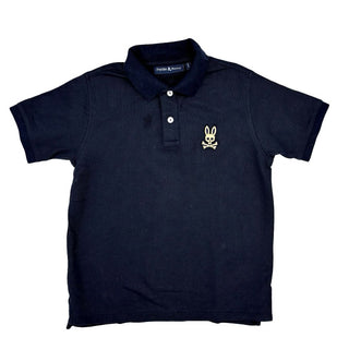 Pyscho Bunny black collared golf shirt, 10-12 years