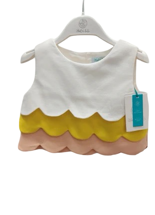 Abel & Lula Scalloped shirt new with tags, 4 years