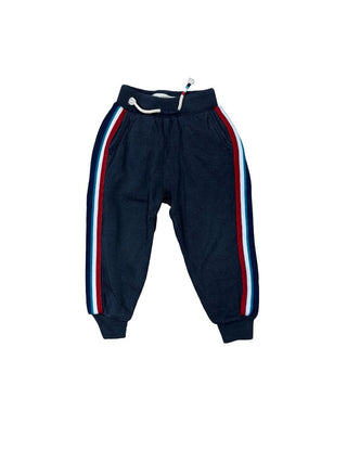 Sol Angeles  Navy Blue Sweatpants with Side Stripes, 2 years