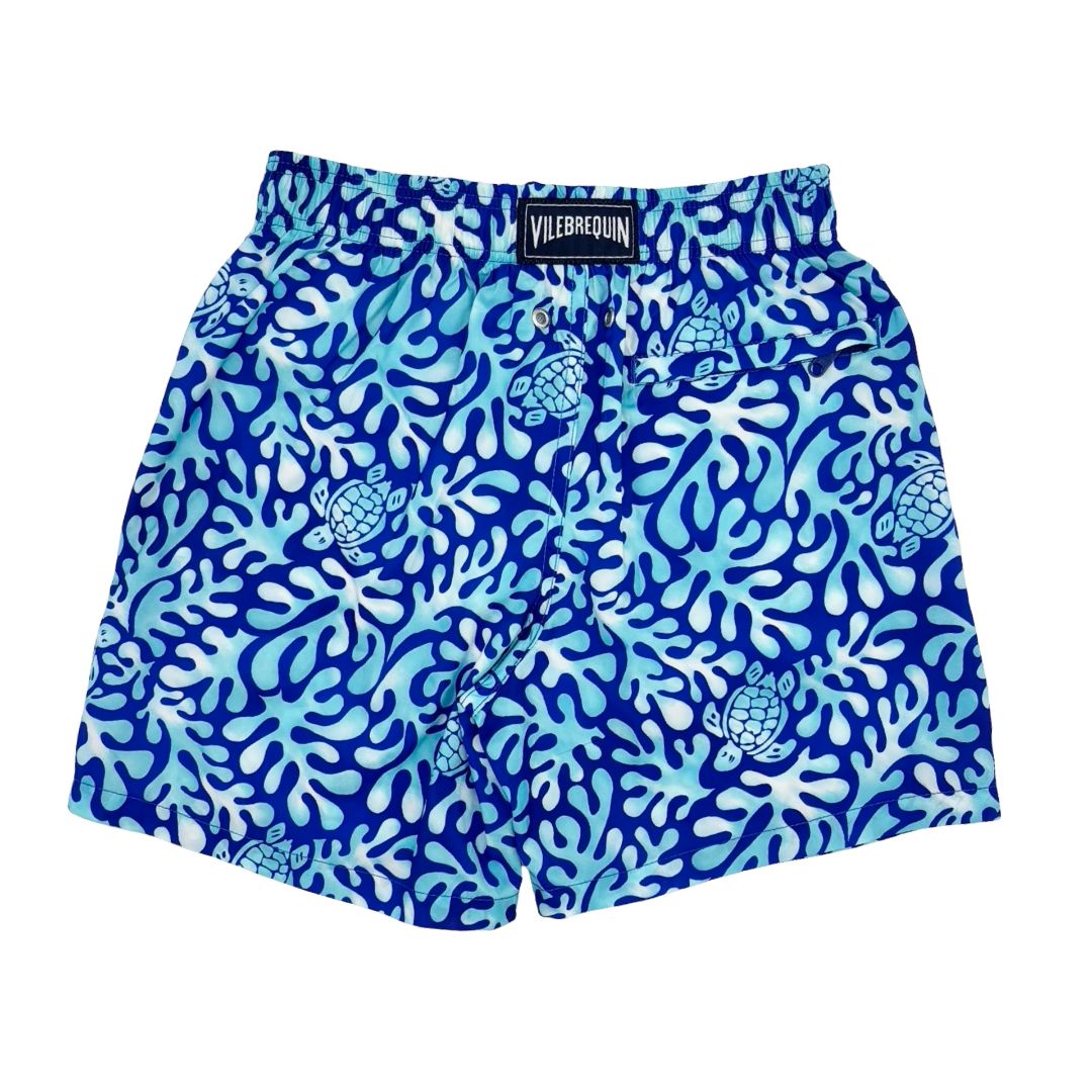Vilebrequin blue/turquoise turtle swim shorts, 10 years