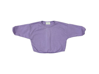 Mikki Rae Purple Bubble Hem Sweater, 6-12 months