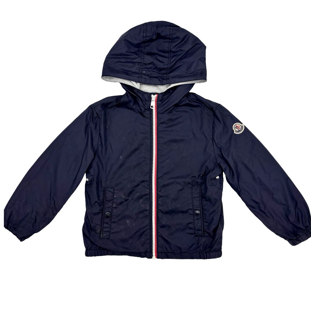 Moncler navy Urville rain jacket, 4 years