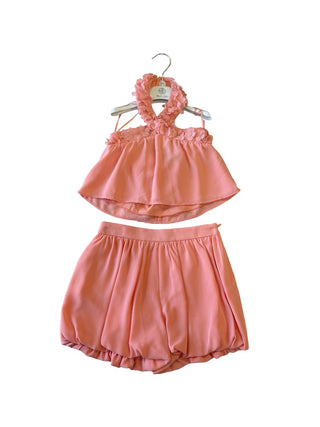 Abel & Lula Bermuda set 3d flowers new with tags, 4 years