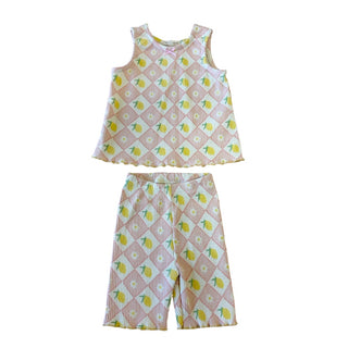 Wild Wawa New w/tags lemon ribbed tank/short set, 12-18 months