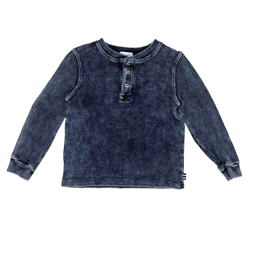 Splendid navy waffle long sleeve, 4 years