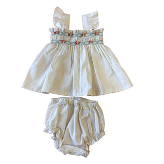 Wild Wawa New w/tags white dress w:embroidery and bloomers, 12-18 months