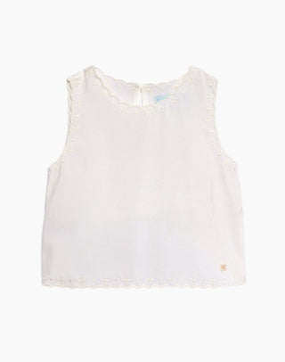 Abel & Lula Scalloped neck tank top new with tags, 4 years