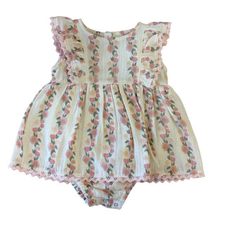 Wild Wawa New w/tags rose dress romper, 6-12 months