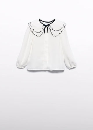 Abel & Lula girls chiffon blouse with embroidered collar Girls Chiffon Blouse With Embroidered Collar New with tags, 4 years