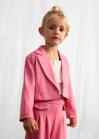 Girls ruffled shirt and blazer pant 3 piece set new with tags, 4 years
