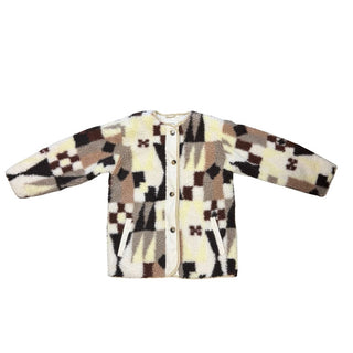 Wilfred Free Earthtone and Cream Fleece Jacket, XS Womens