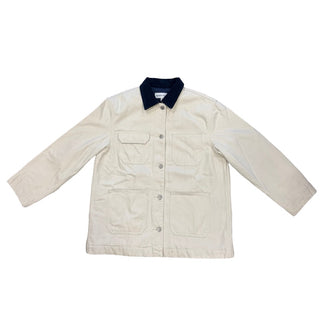 Khaki Denim Forum Cream Workwear Jacket, xs