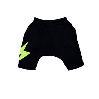 Jagged Culture Kids Black pants w/neon lightning bolt, 2 years