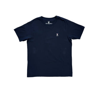 Psycho Bunny Black Tee with Embroidered Logo, 14/16 years