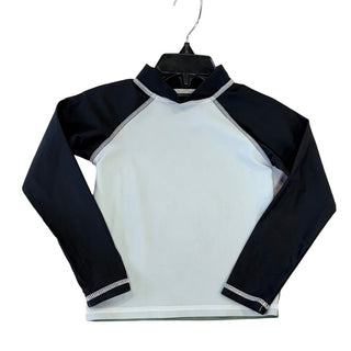 Lilly + Sid Black/grey/green long sleeve rash guard, 1-2 years