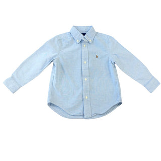 Ralph Lauren Blue collared dress shirt, 3 years