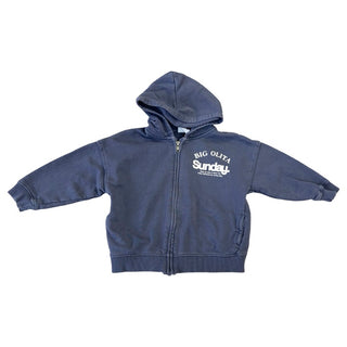 Zara Blue Big Olita Sunday full zip hoody, 2-3 years