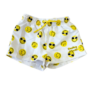 Zara x Smiley World White smile face swim shorts, 2-3 years