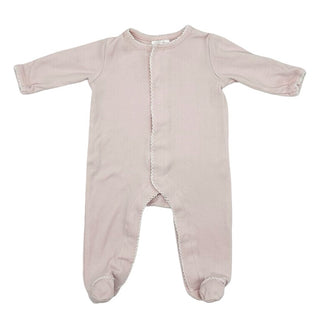 Southern Proper sleeper with white scallop detail , newborn