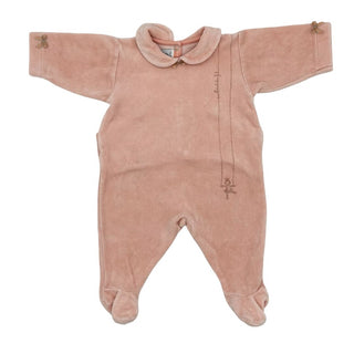Petit Bateau velour sleeper, 1 month