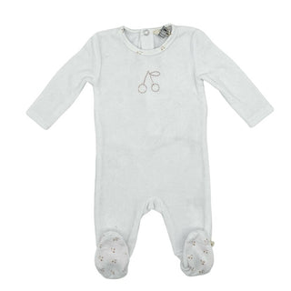 Bebe Bella velour sleeper, 1 month