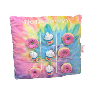 iScream Tie dye tic-tac-toe pillow