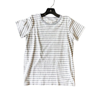 Mini Mioche grey/white strip tshirt, 9-10 years