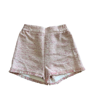 Monnalisa Pink Tweed Elastic Waist Shorts, 10 years