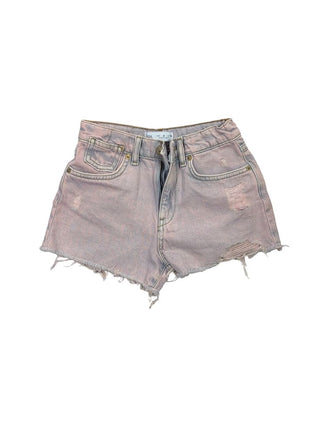 Zara Pink/Purple Overdye Denim Shorts, 8 years