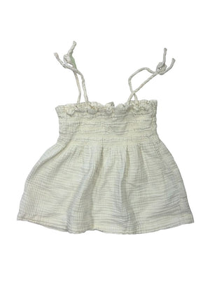 H&M Tie-Shoulder Smocked Textured Swing Tank, 9-10 years