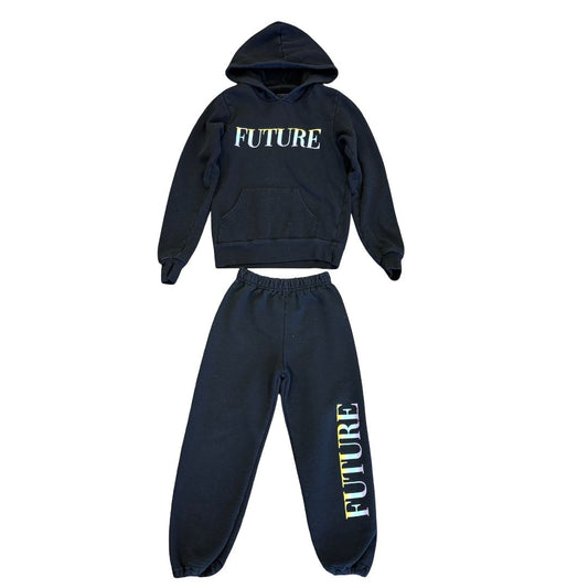 Porthouse black Future sweatset, 6-7 years