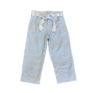 Mayoral blue/white stripped pants, 6 years