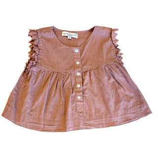 April Showers by Polder Brown sleeveless top, 4 years