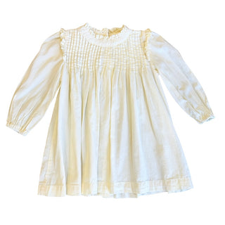 Morley Namibia dress in Alec Lemonda yellow w/smocked details, 3 years