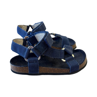 Bonton Navy blue Velcro sandals, Euro 26 little kid