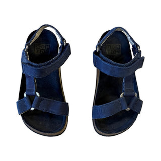 Bonton Navy blue Velcro sandals, Euro 26 little kid