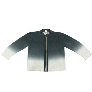 Bonpoint Grey ombre zip up, 18 months