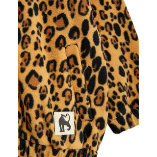 Mini Rodini Leopard fleece in beige, 1.5 - 3 years