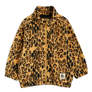 Mini Rodini Leopard fleece in beige, 1.5 - 3 years