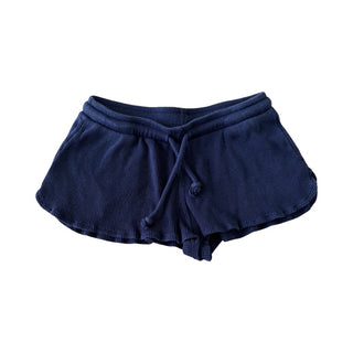 Katie J Navy blue waffle shorts, Large